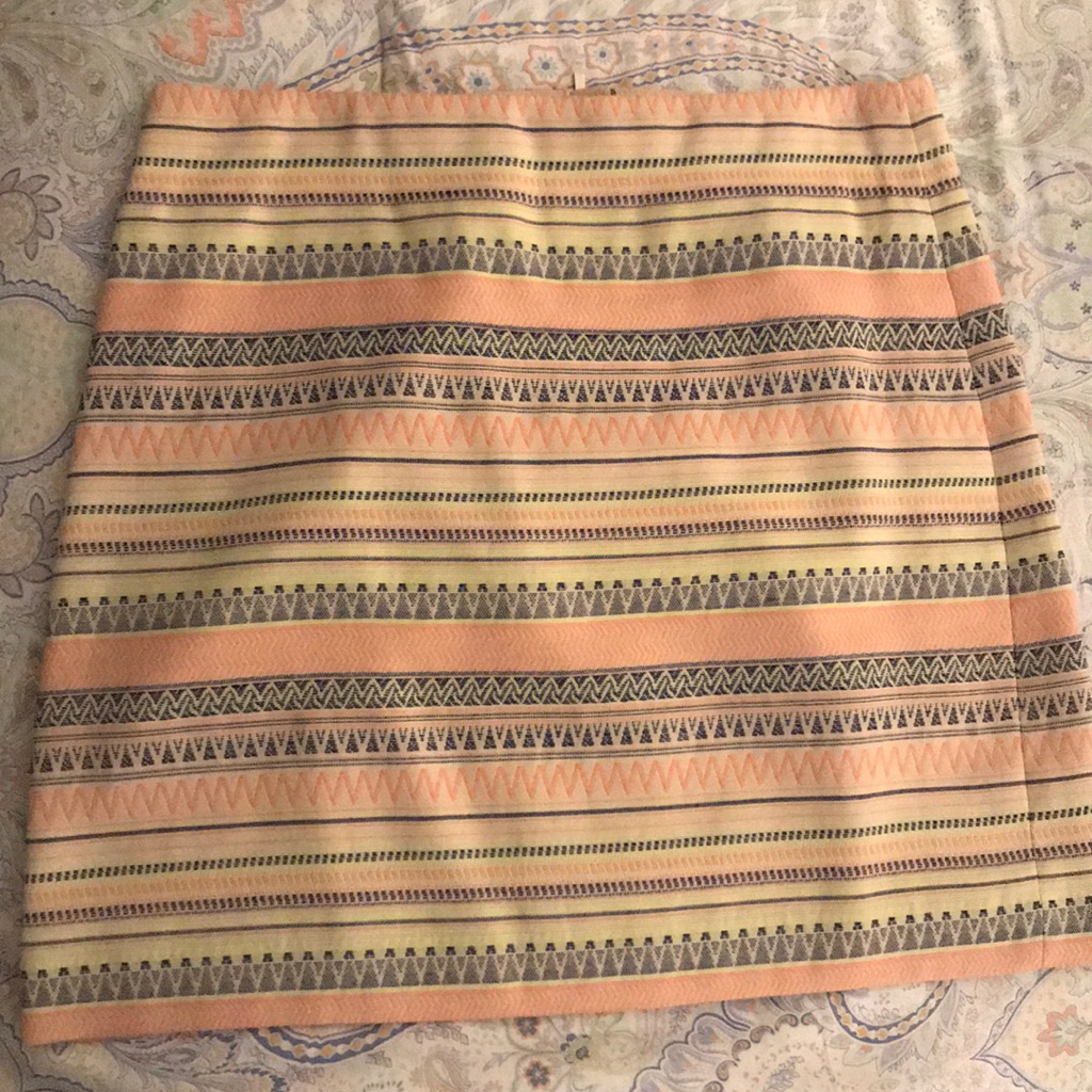 Multicolor Patterned Loft Skirt